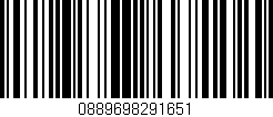 Código de barras (EAN, GTIN, SKU, ISBN): '0889698291651'