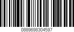 Código de barras (EAN, GTIN, SKU, ISBN): '0889698304597'