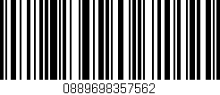 Código de barras (EAN, GTIN, SKU, ISBN): '0889698357562'