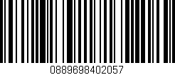 Código de barras (EAN, GTIN, SKU, ISBN): '0889698402057'