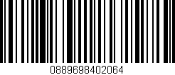 Código de barras (EAN, GTIN, SKU, ISBN): '0889698402064'