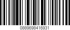 Código de barras (EAN, GTIN, SKU, ISBN): '0889698416931'