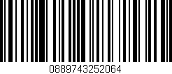Código de barras (EAN, GTIN, SKU, ISBN): '0889743252064'