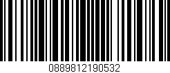 Código de barras (EAN, GTIN, SKU, ISBN): '0889812190532'