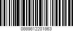 Código de barras (EAN, GTIN, SKU, ISBN): '0889812201863'