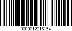Código de barras (EAN, GTIN, SKU, ISBN): '0889812316154'