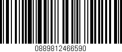 Código de barras (EAN, GTIN, SKU, ISBN): '0889812466590'