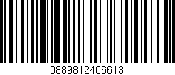 Código de barras (EAN, GTIN, SKU, ISBN): '0889812466613'