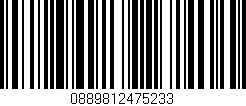 Código de barras (EAN, GTIN, SKU, ISBN): '0889812475233'