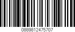 Código de barras (EAN, GTIN, SKU, ISBN): '0889812475707'