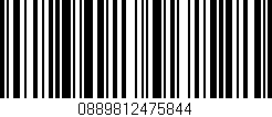 Código de barras (EAN, GTIN, SKU, ISBN): '0889812475844'