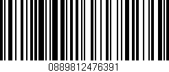 Código de barras (EAN, GTIN, SKU, ISBN): '0889812476391'