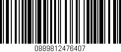 Código de barras (EAN, GTIN, SKU, ISBN): '0889812476407'