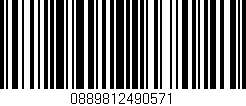 Código de barras (EAN, GTIN, SKU, ISBN): '0889812490571'