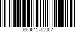 Código de barras (EAN, GTIN, SKU, ISBN): '0889812492087'