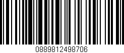 Código de barras (EAN, GTIN, SKU, ISBN): '0889812498706'