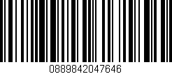 Código de barras (EAN, GTIN, SKU, ISBN): '0889842047646'