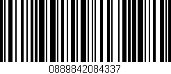 Código de barras (EAN, GTIN, SKU, ISBN): '0889842084337'