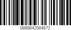 Código de barras (EAN, GTIN, SKU, ISBN): '0889842084672'