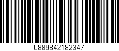 Código de barras (EAN, GTIN, SKU, ISBN): '0889842182347'