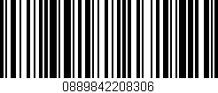 Código de barras (EAN, GTIN, SKU, ISBN): '0889842208306'