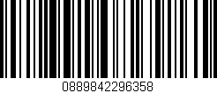 Código de barras (EAN, GTIN, SKU, ISBN): '0889842296358'
