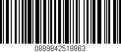 Código de barras (EAN, GTIN, SKU, ISBN): '0889842518863'