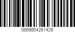 Código de barras (EAN, GTIN, SKU, ISBN): '0889854261429'