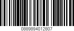 Código de barras (EAN, GTIN, SKU, ISBN): '0889894012807'