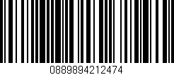Código de barras (EAN, GTIN, SKU, ISBN): '0889894212474'
