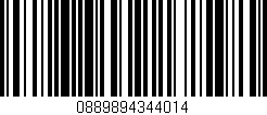 Código de barras (EAN, GTIN, SKU, ISBN): '0889894344014'
