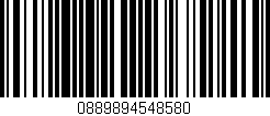 Código de barras (EAN, GTIN, SKU, ISBN): '0889894548580'