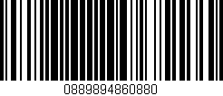 Código de barras (EAN, GTIN, SKU, ISBN): '0889894860880'