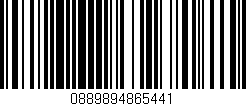 Código de barras (EAN, GTIN, SKU, ISBN): '0889894865441'