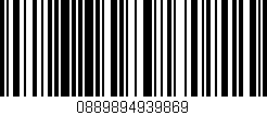 Código de barras (EAN, GTIN, SKU, ISBN): '0889894939869'