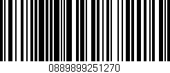 Código de barras (EAN, GTIN, SKU, ISBN): '0889899251270'