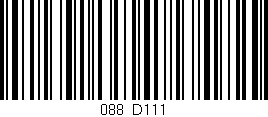 Código de barras (EAN, GTIN, SKU, ISBN): '088/D111'