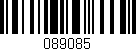Código de barras (EAN, GTIN, SKU, ISBN): '089085'