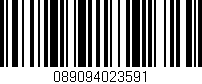 Código de barras (EAN, GTIN, SKU, ISBN): '089094023591'