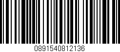 Código de barras (EAN, GTIN, SKU, ISBN): '0891540812136'