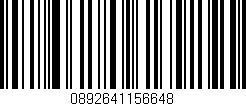 Código de barras (EAN, GTIN, SKU, ISBN): '0892641156648'