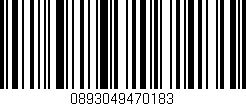Código de barras (EAN, GTIN, SKU, ISBN): '0893049470183'