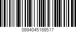 Código de barras (EAN, GTIN, SKU, ISBN): '0894045168517'