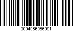 Código de barras (EAN, GTIN, SKU, ISBN): '0894056056391'