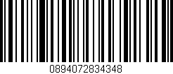 Código de barras (EAN, GTIN, SKU, ISBN): '0894072834348'