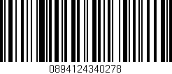 Código de barras (EAN, GTIN, SKU, ISBN): '0894124340278'