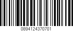 Código de barras (EAN, GTIN, SKU, ISBN): '0894124370701'