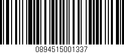 Código de barras (EAN, GTIN, SKU, ISBN): '0894515001337'