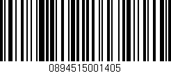 Código de barras (EAN, GTIN, SKU, ISBN): '0894515001405'
