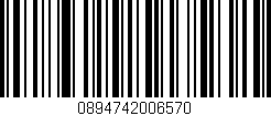 Código de barras (EAN, GTIN, SKU, ISBN): '0894742006570'